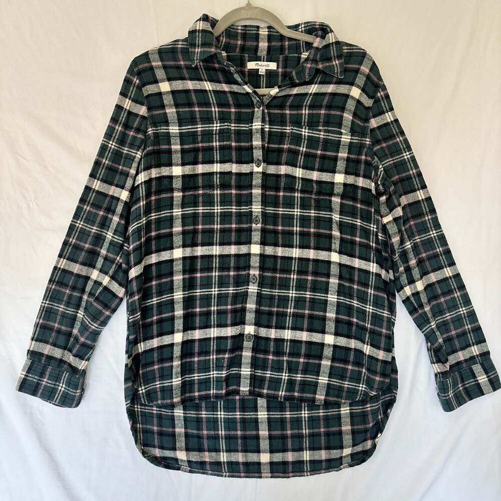 Madewell Plaid Flannel Shirt Size M